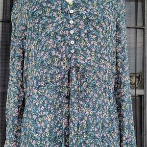 Nwt Mango long sleeve long dress